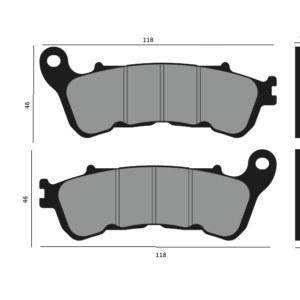 Braking pads Sintered Honda SH - Suzuki Burgman