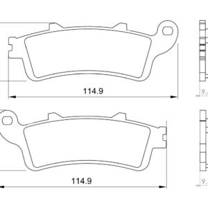 Braking pads Honda Foresight 250