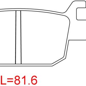 Braking pads Honda SH 300 rear