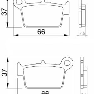 Braking pads People S 250- 2007