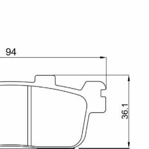Braking pads People 125- E3 2008