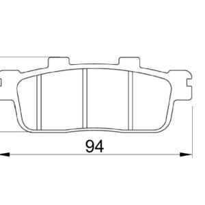 Braking pads Kymco Xciting I -08