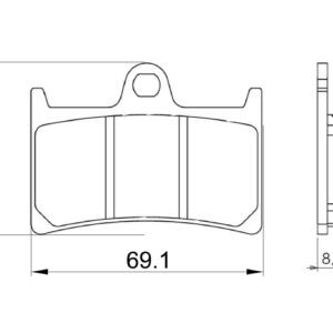 Serie Pastiglie Yamaha T Max 500 anter.