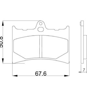 Braking pads TM 125 cross