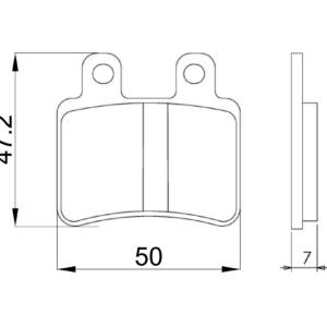 Braking pads Italjet Jet set