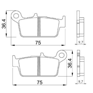 Braking pads Kymco Super  9
