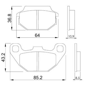 Braking pads Kymco People