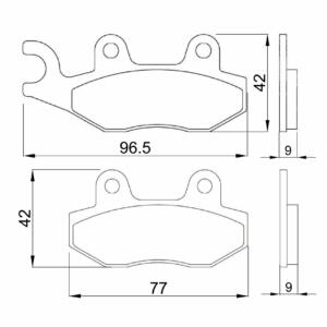 Braking pads Kymco Vitality