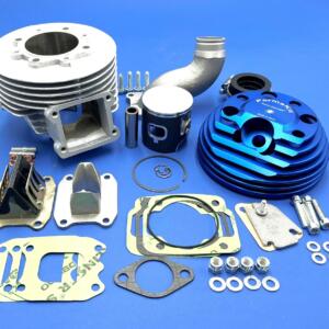 Gruppo Termico Vespa ET3 CHALLENGER PUFFO d.57 collettore d.25- 130 cc