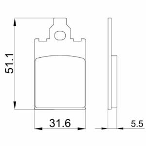 Braking Pads Piaggio Free PTT