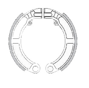 Pair of Brake Shoe Vespa Super