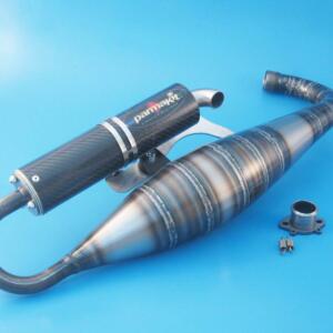 Marmitta Piaggio silenz. in fibra di carbonio -GP1