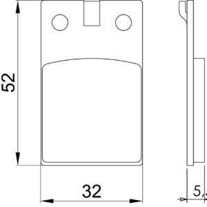Coppia Pastiglia freno Scooter Malaguti