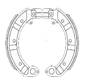 Coppia Ganasce Freno Piaggio PX