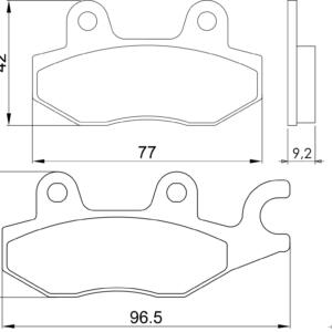 Coppia Pastiglie freno Yamaha TZR