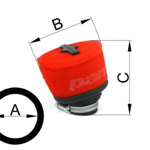 Air filter d.58 inside - H 40