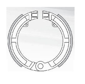 Coppia Ganasce Freno Piaggio Ape ant.