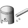 Piston Piaggio Sfera d.47- 2 rings